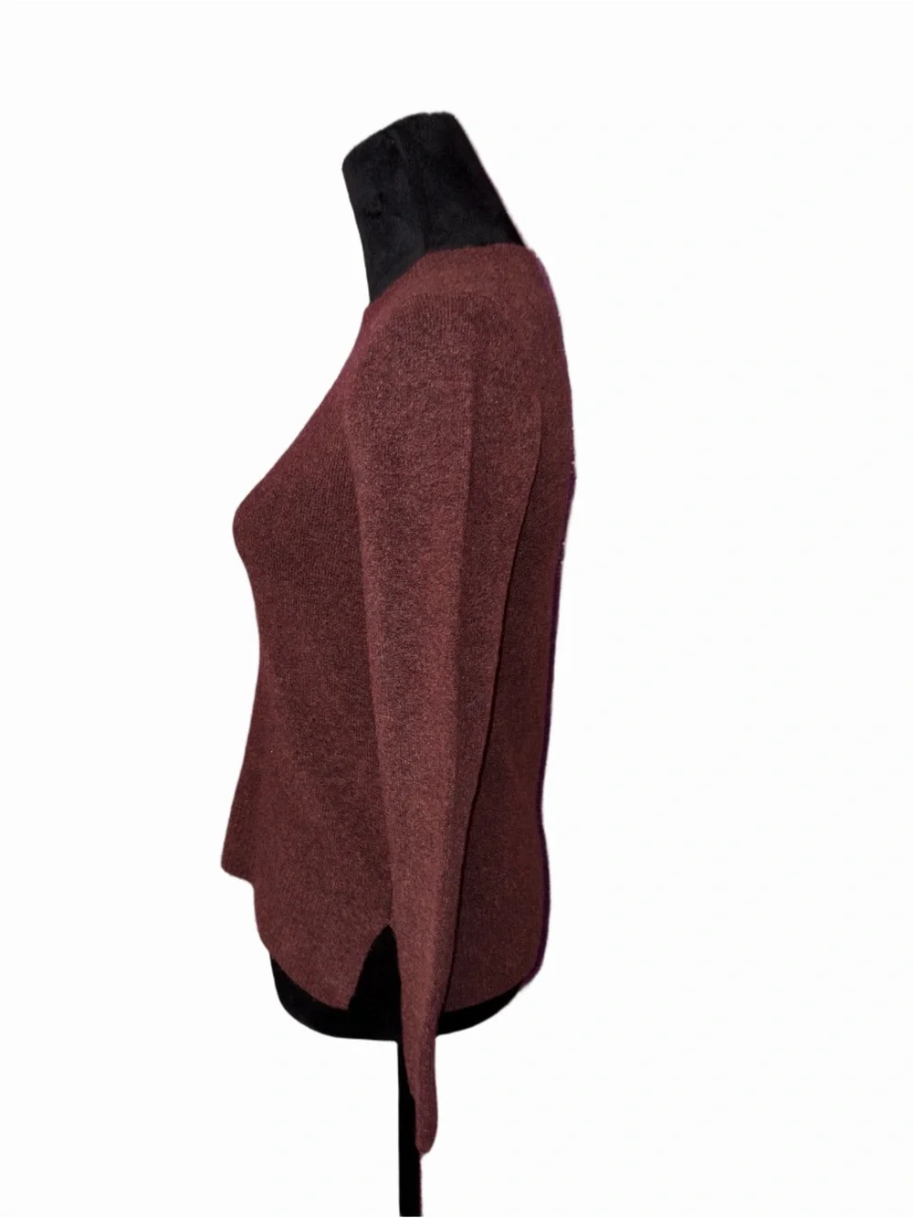 🆕💜 J.Crew NWT Burgundy Cowl Neck Knit Sweater Women’s XS Soft Wool Blend